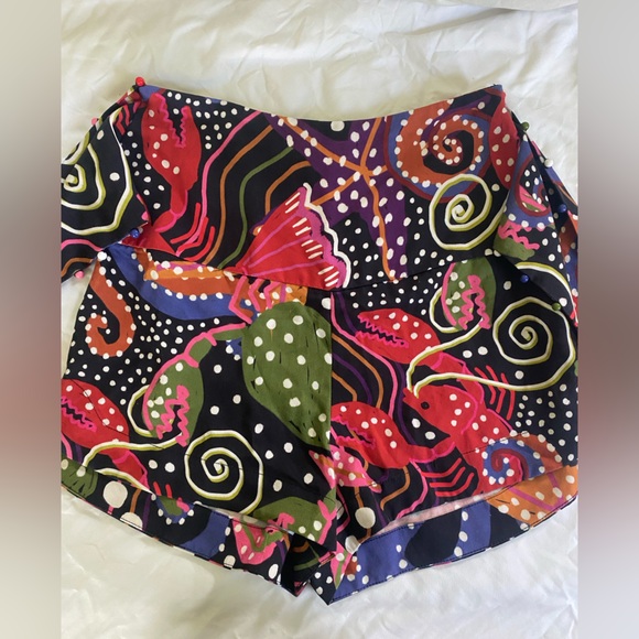 RARE NWT FARM Rio Under the sea front knot shorts - Picture 12 of 14